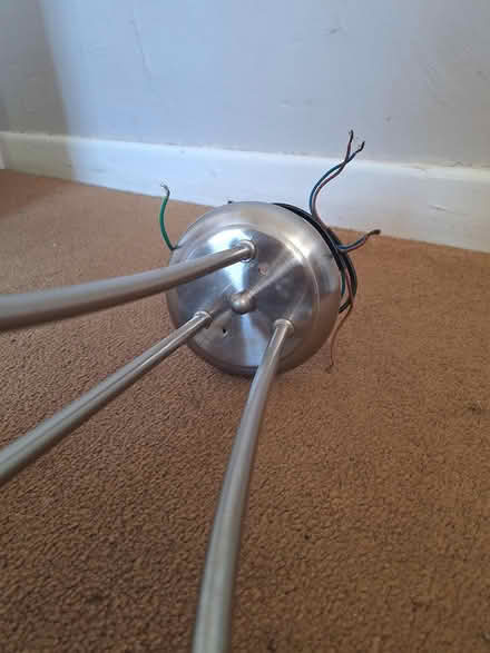 Photo of free Chrome 3-arm Light Fitting (Bedhampton PO9) #3