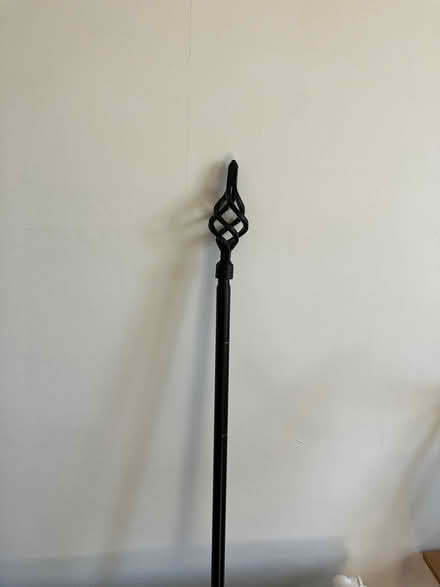 Photo of free Black metal curtain pole (SE12) #2