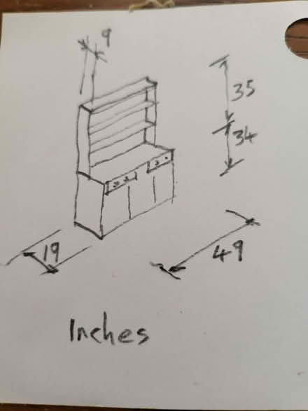 Photo of free Welsh Dresser (Horsley Woodhouse CP DE7) #2