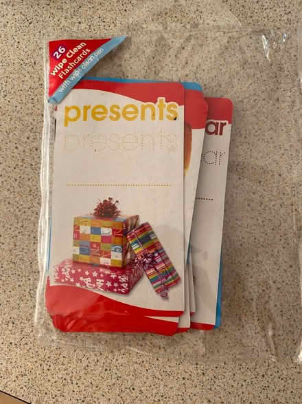 Photo of free Wipe clean flash cards (Sale M33) #1