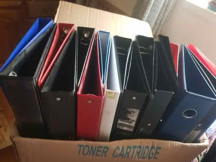 Photo of free Box of unwanted secondhand folders (Liss, Hampshire) #1