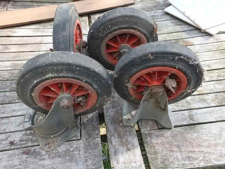 Photo of free Heavy duty trolley wheels (Emsworth) #1