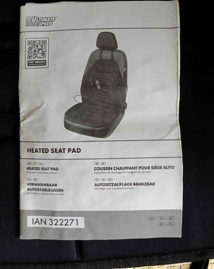 Photo of free Heated Seat Pad - Car (Park Drive TN34) #2