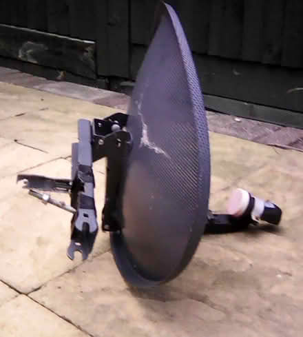 Photo of free Satellite dish + LNB + mounting pole and brackets (Streatham Park SW16) #3