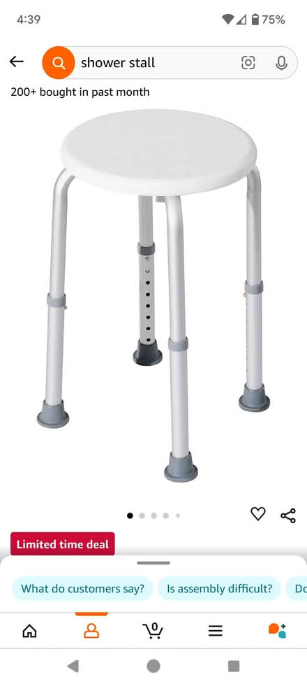 Photo of free Shower stool (Fairfield Park) #1