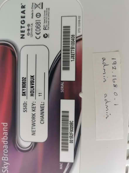 Photo of free Sky Broadband Router (Menzieshill DD2) #3