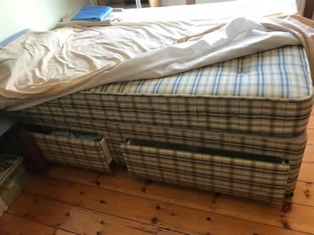 Photo of free Double divan bed & mattress (opt.) (Enfield Town EN1) #1