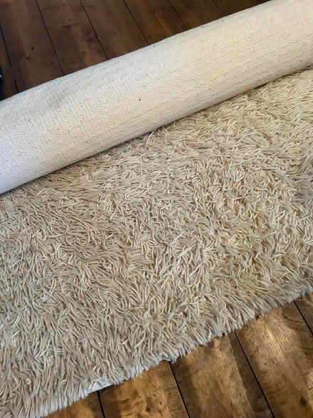Photo of free IKEA cream rug (Barton upon Irwell M30) #1