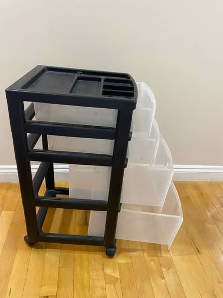 Photo of free Plastic office drawers on wheels (Brookline, MA) #1