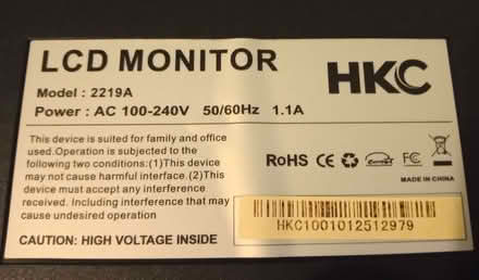 Photo of free 21" Computer Monitor (Blakenall WS3) #2