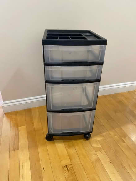 Photo of free Plastic office drawers on wheels (Brookline, MA) #3