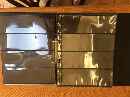 Photo of free A4 ring binder containing 68 plastic folders (Tolworth KT6) #2