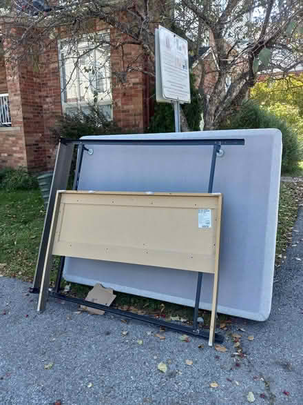 Photo of free Curb alert: Queen bed box spring (Near Mlacak Arena) #1