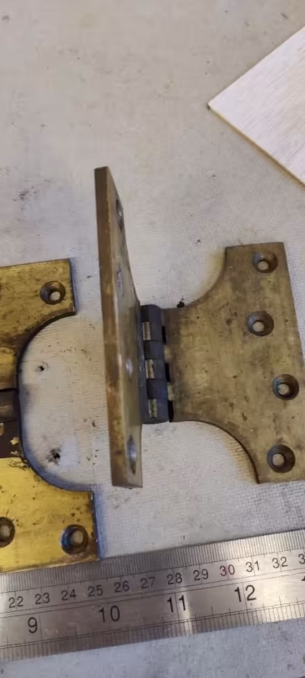 Photo of free Large heavy duty brass hinges (Pershore, WR10) #4