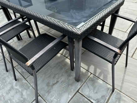 Photo of free Rattan table and 6 chairs (Bracknell RG12) #3