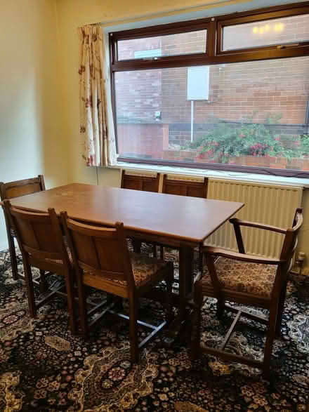 Photo of free Dining Table and six chairs (Horsley Woodhouse CP DE7) #1