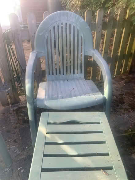 Photo of free 1xGarden chair, 2 x table/footstool (HA6, Northwood) #3