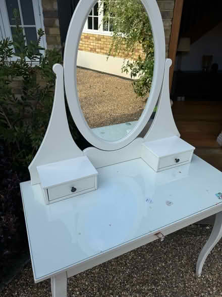 Photo of free White dresser with mirror attached (Great bookham) #1