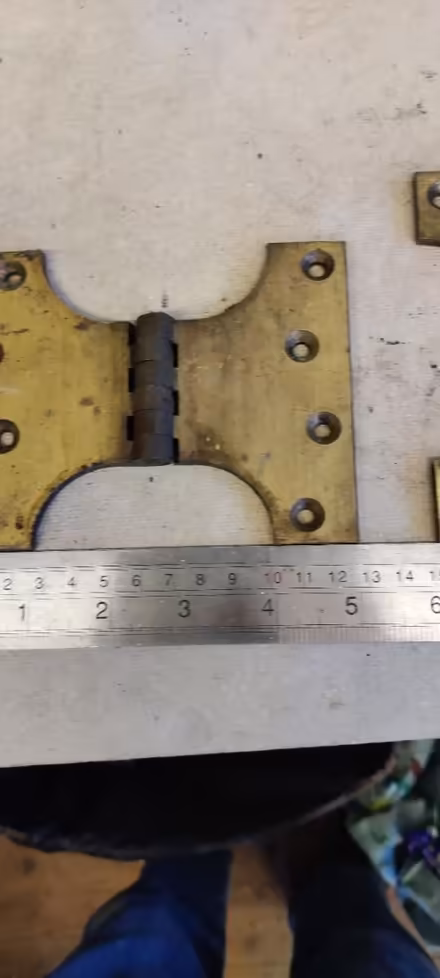 Photo of free Large heavy duty brass hinges (Pershore, WR10) #3