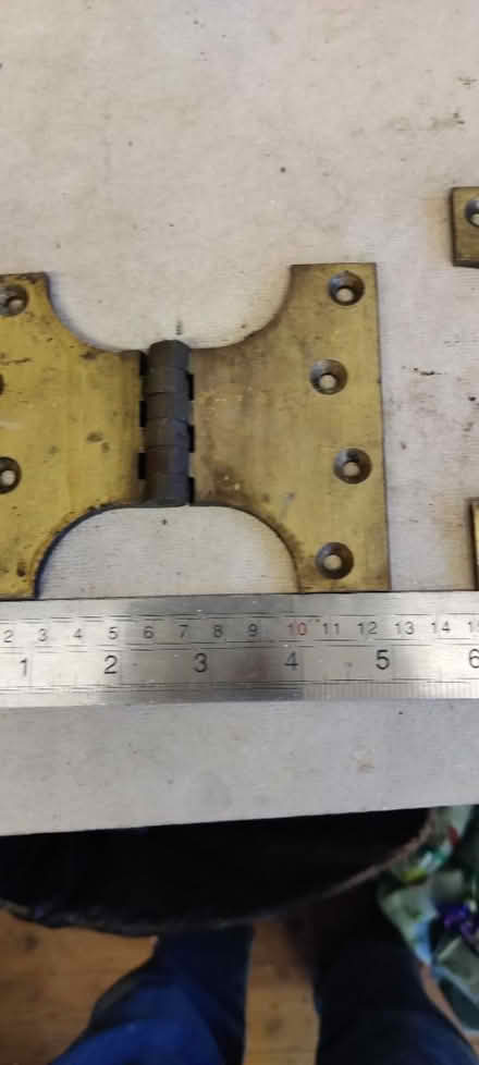 Photo of free Large heavy duty brass hinges (Pershore, WR10) #3