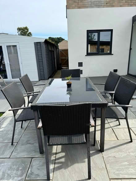 Photo of free Rattan table and 6 chairs (Bracknell RG12) #2