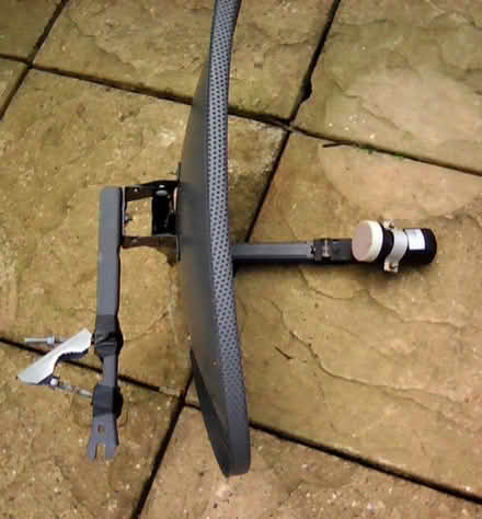 Photo of free Satellite dish + LNB + mounting pole and brackets (Streatham Park SW16) #2