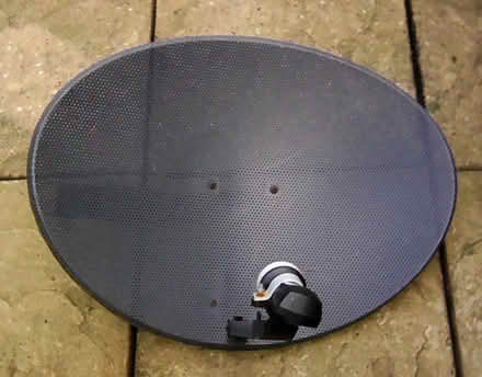 Photo of free Satellite dish + LNB + mounting pole and brackets (Streatham Park SW16) #1