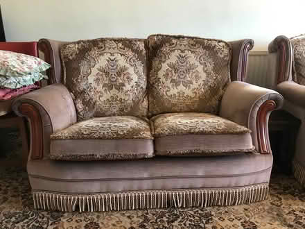 Photo of free Two Seater Sofa & Two Armchairs (CB6) #1