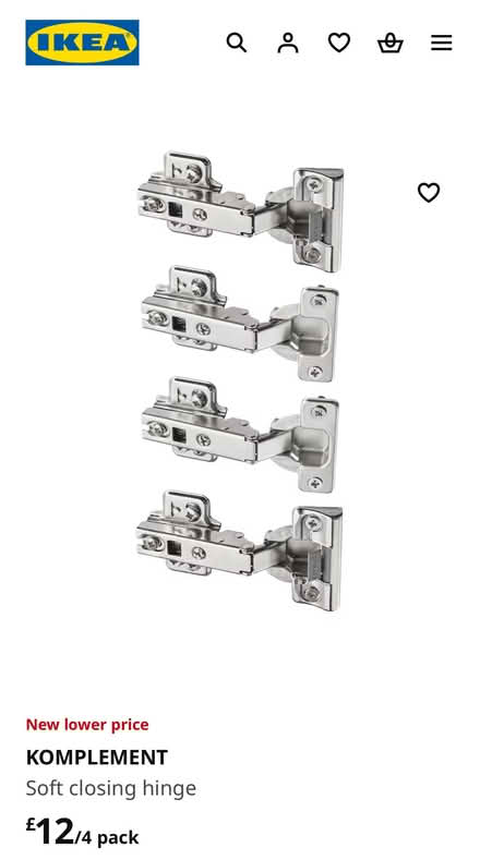 Photo of free IKEA Pax soft close Hinges (HA3 Kenton) #2