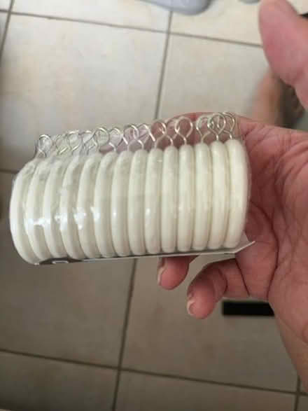Photo of free White wooden curtain rings (Poplars SG2) #1