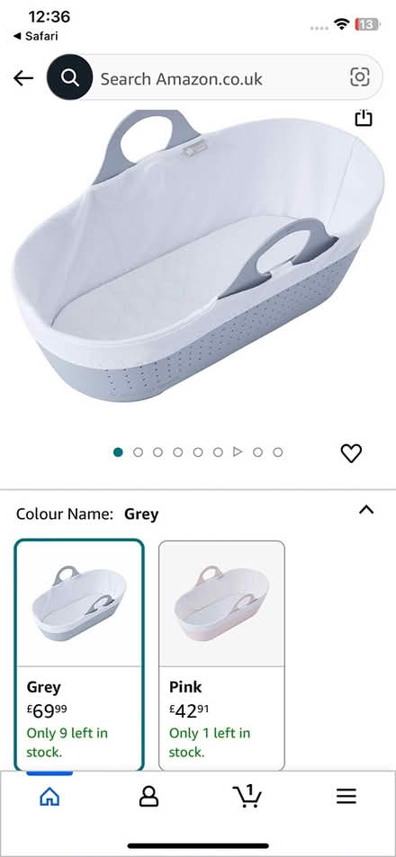 Photo of free Moses basket (Formby L37) #2