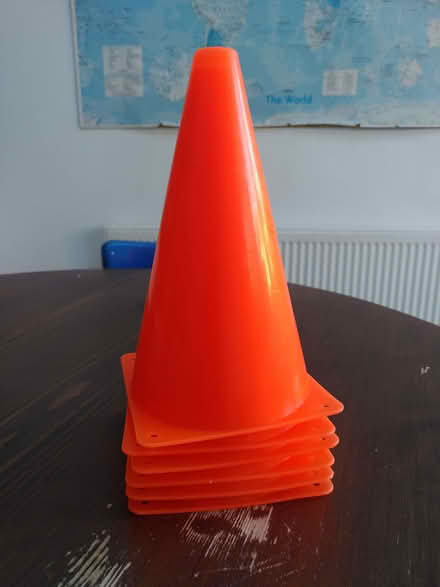 Photo of free 6 orange cones (Castle MK40) #1