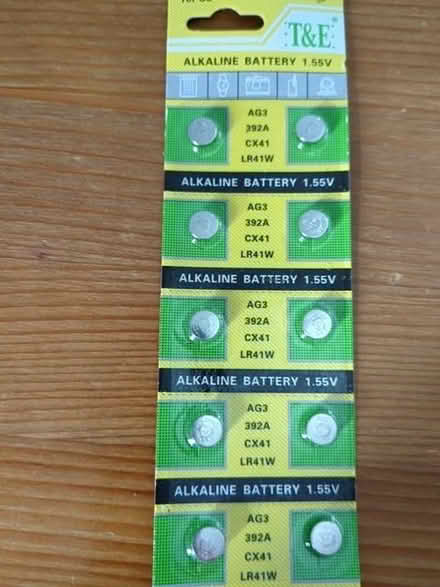Photo of free Batteries AG3, 392A, CX41, LR41A (Aldrington BN3) #1