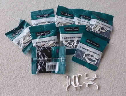 Photo of free 50 Harrison Drape Extra Drape Curtain Gliders W1791, White (Eaton NR4) #1