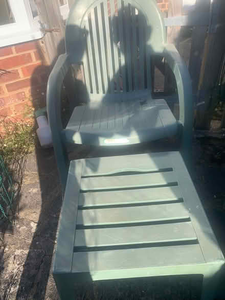 Photo of free 1xGarden chair, 2 x table/footstool (HA6, Northwood) #1