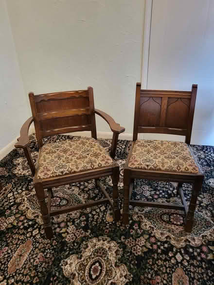 Photo of free Dining Table and six chairs (Horsley Woodhouse CP DE7) #2