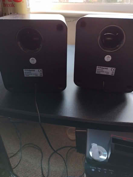 Photo of free Pair of black Polaroid brand speakers (Leeds LS28) #2