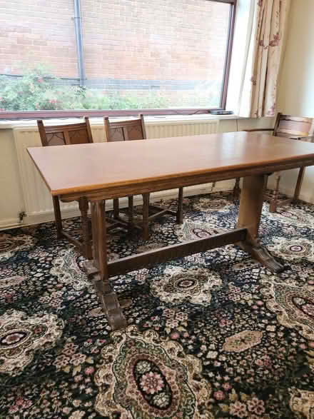 Photo of free Dining Table and six chairs (Horsley Woodhouse CP DE7) #3