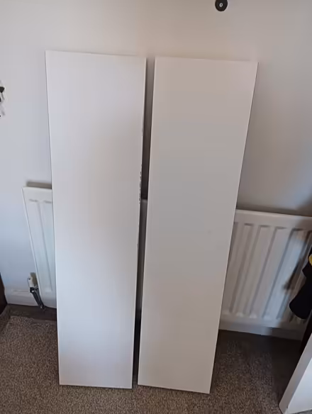 Photo of free 2 white IKEA lack shelves 110x26 (Crawcrook) #1