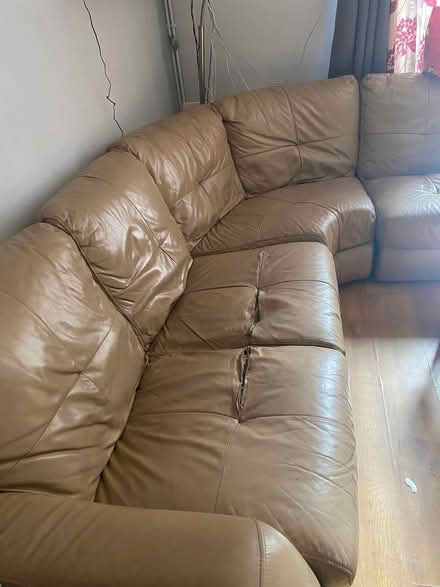 Photo of free Leather corner DFS sofa (Ravenscourt Park W6) #2