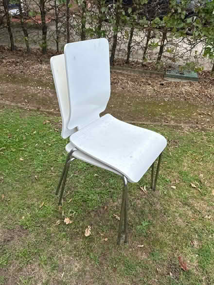 Photo of free Two white dining chairs (Potters Bar EN6) #2