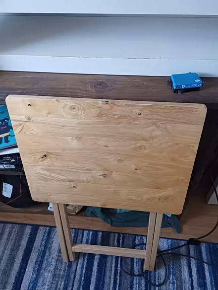 Photo of free Foldable wooden side table (Crawcrook) #1