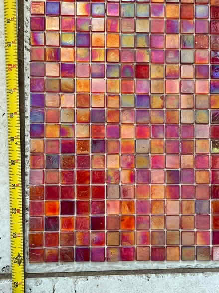 Photo of free Glass tiles in red & green tones (NW Evanston) #2