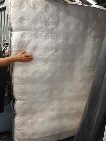 Photo of free Queen mattress & box spring (3705 N Lincoln Ave.) #1