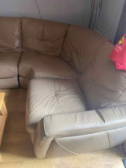 Photo of free Leather corner DFS sofa (Ravenscourt Park W6) #1