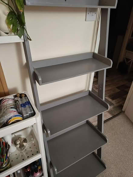 Photo of free Grey ladder shelf (SE18 Royal Herbert Hospital) #2