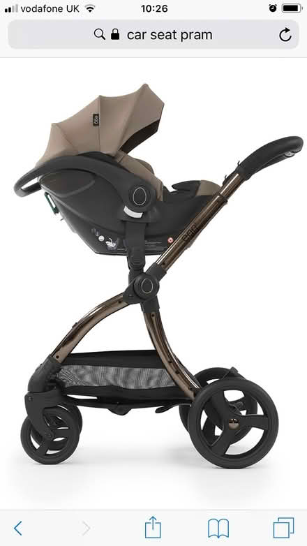 Photo of Travel system pram with car seat (Fairfield Road TS19) #1