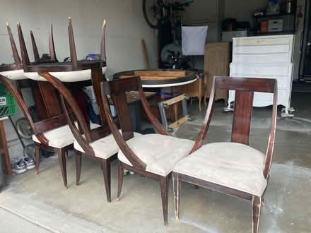 Photo of free 6 large dining chairs (Willow Glen) #2