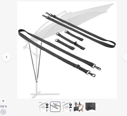 Photo of free Wind straps for garden umbrella 360cm x 25cm (Old Malden KT4) #2