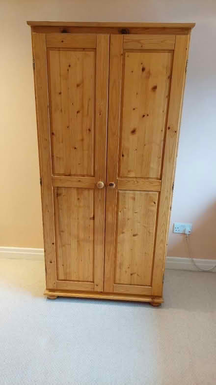 Photo of free Pine wardrobe (Shepley) #1
